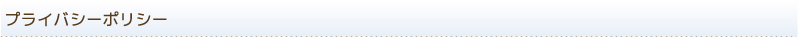 プライバシーポリシー
